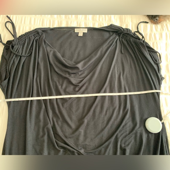 Fashion Bug Black Drape Neck Blouse - Picture 13 of 16